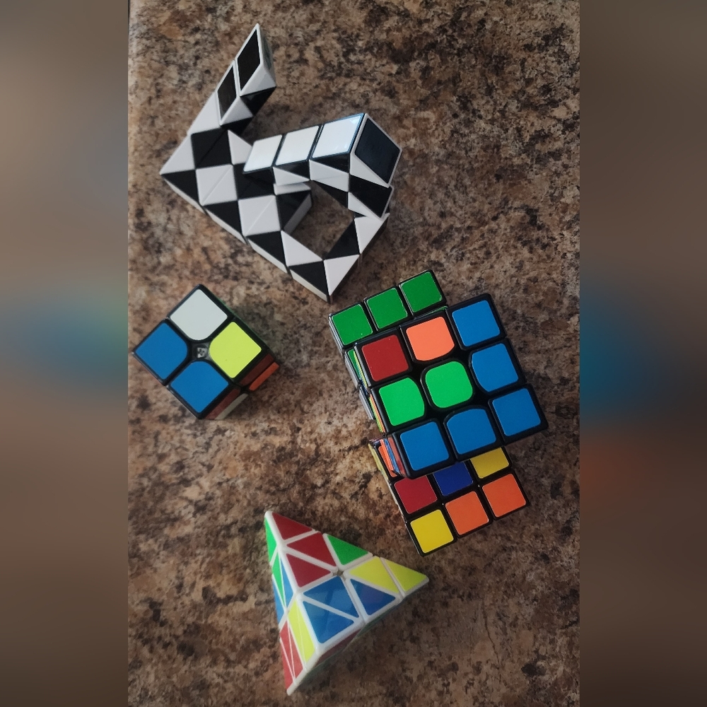 Colorful CUBE PUZZLES (Some Rubiks)